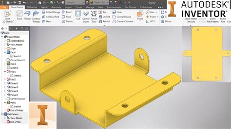 autocad inventor sheet metal|inventor sheet metal tutorial pdf.